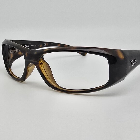 Ray-Ban RB4103 710 Light Havana Wrap Sunglasses Frame Italy 57-16-130 - Picture 1 of 12